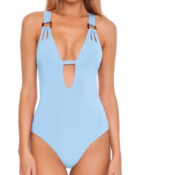 BECCA Other - BECCA Color Coe powder Blue Skylar one piece swimsuit!  NEW